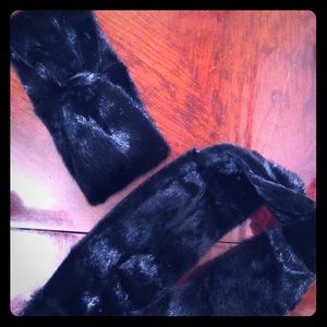 Black MINK headband and Stole 🌟🌟🌟 gorgeous